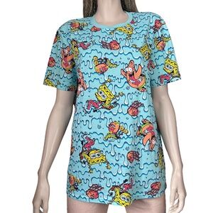 SpongeBob SquarePants and Patrick T-Shirt Shirt Nickelodeon Novelty Print